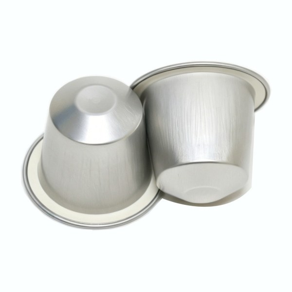 Nespresso aluminium capsule Silver
