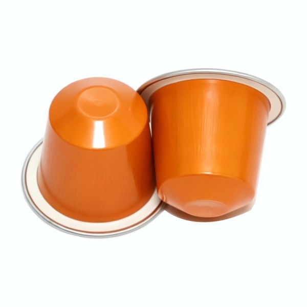 Nespresso aluminium capsule Orange