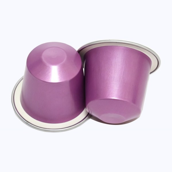 Nespresso aluminium capsule Purple